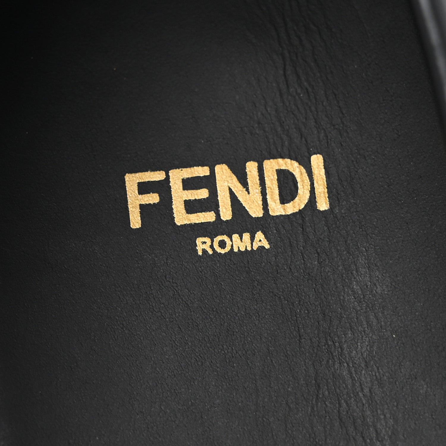 Fendi Vitello Logo Loafers 36.5 Black 8 of 9