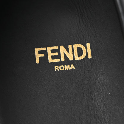 Fendi Vitello Logo Loafers 36.5 Black 8 of 9