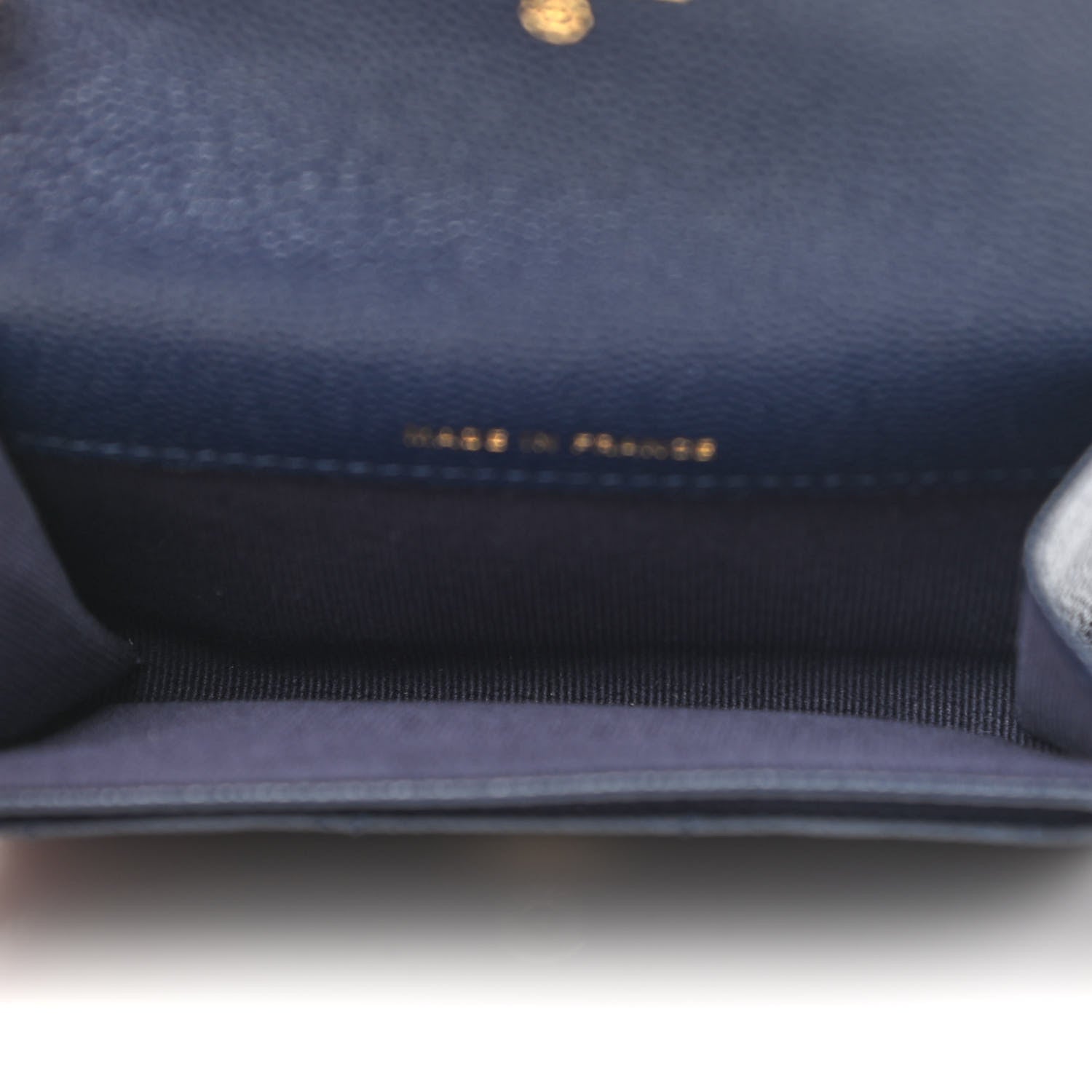 Chanel Caviar Quilted Flap Card Holder Wallet Navy 5 of 12
