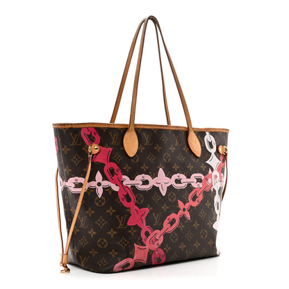Louis Vuitton Monogram Bay Neverfull MM Rose Ballerine Poppy 3 of 14