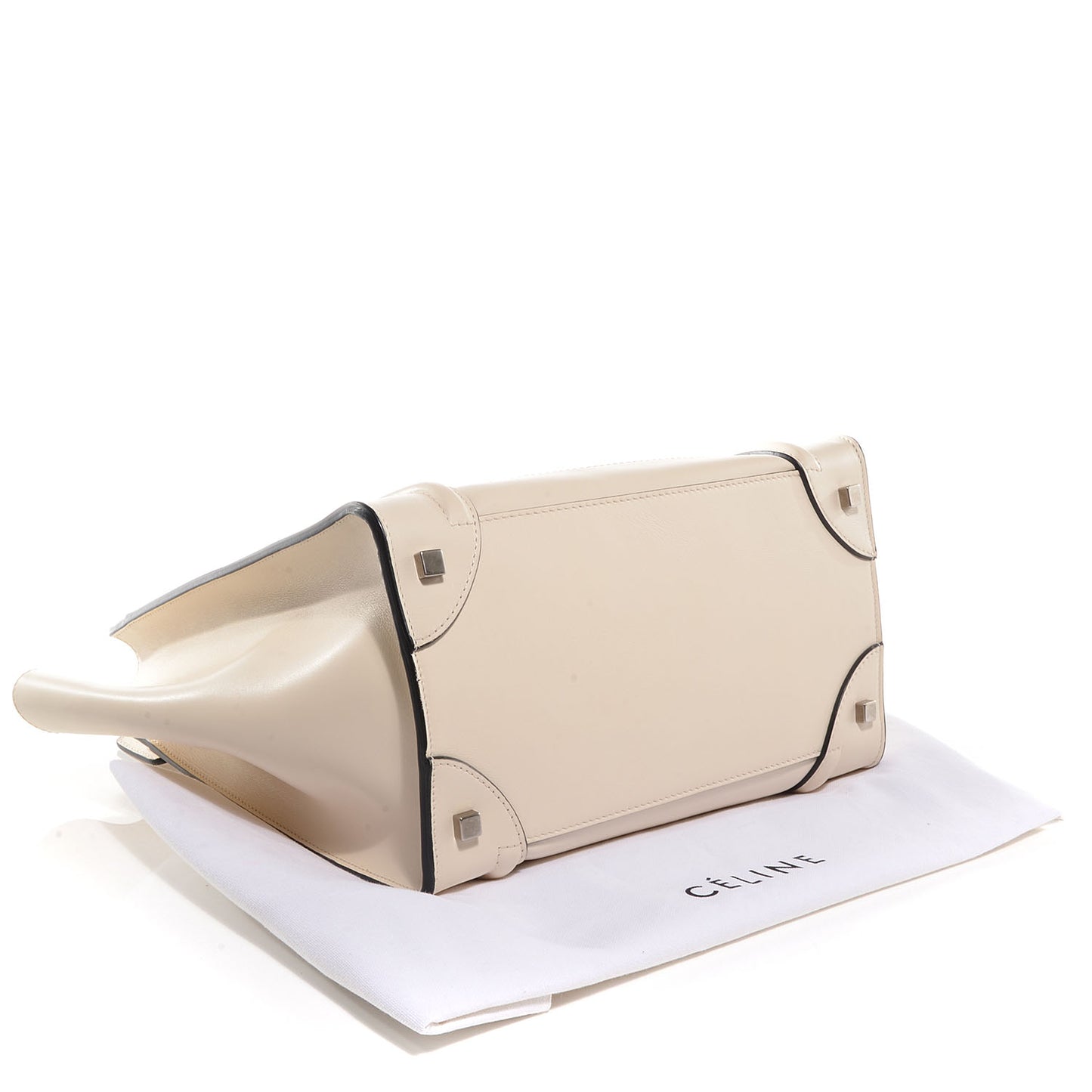 Palmelato Leather Mini Luggage Bag Ivory