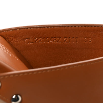 Hermes Calfskin Beechwood Earth Mules 39 Marron Glaise 9 of 10