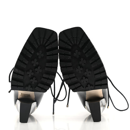 Jimmy Choo Calfskin Suede Madyn 130 Ankle Booties 39.5 Black 5 of 9
