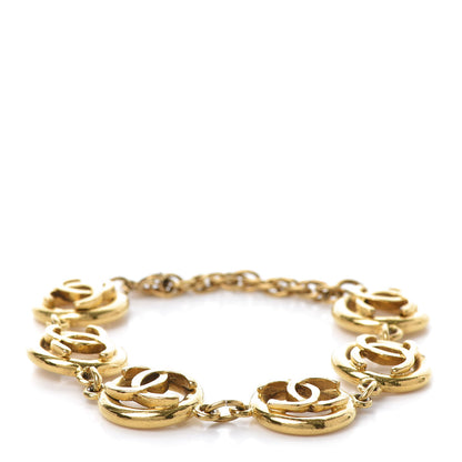 Chanel CC Cutout Bracelet Gold 1 of 6