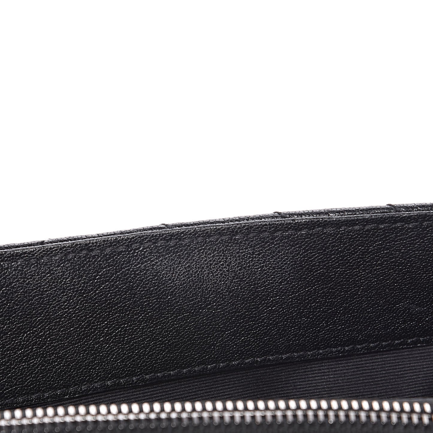 Sheepskin Matelasse Chevron Monogram Medium College Bag Black