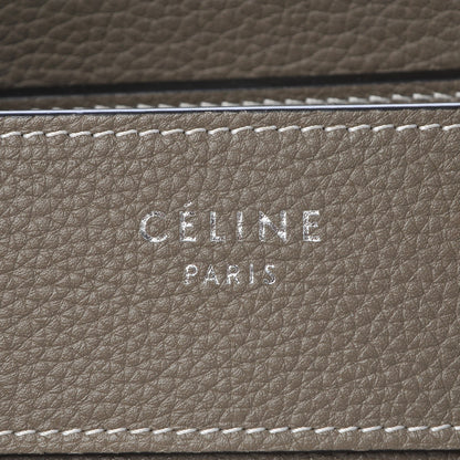 Celine Drummed Calfskin Micro Luggage Souris 8 of 8