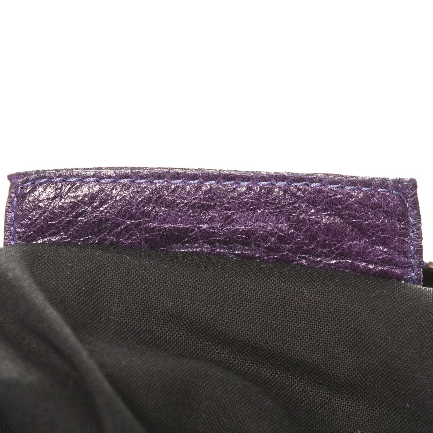 Balenciaga Chevre Classic Hardware Twiggy Eggplant 7 of 8