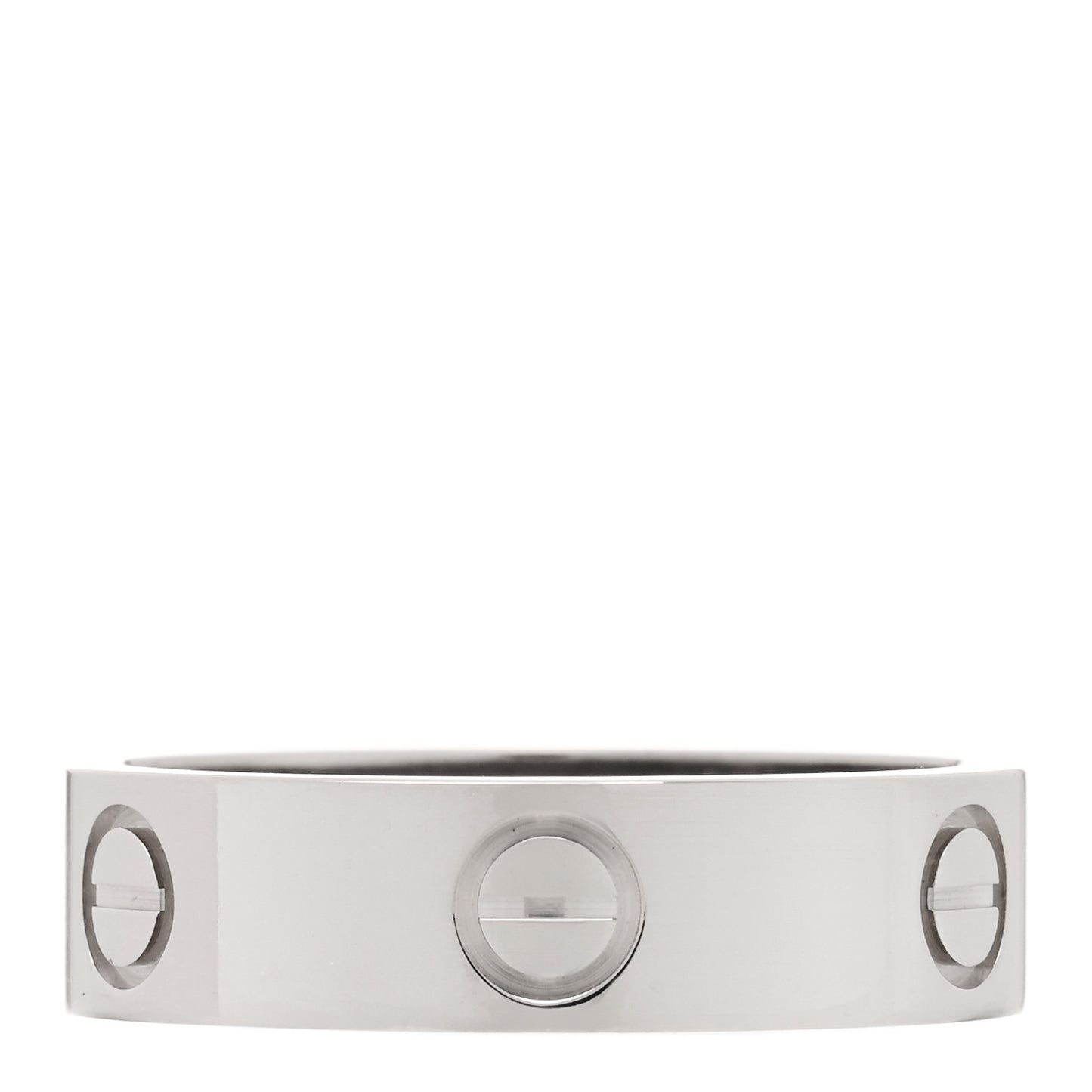 18K White Gold 5.5mm LOVE Ring 58 8.25