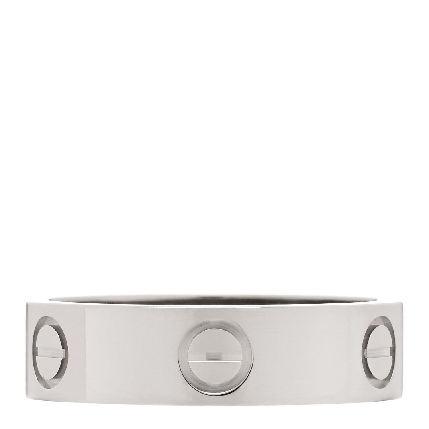Cartier 18K White Gold 5.5mm LOVE Ring 58 8.25 3 of 4