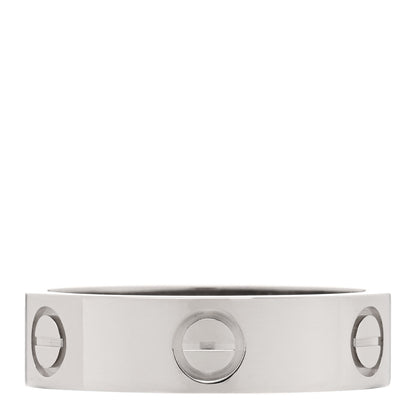 Cartier 18K White Gold 5.5mm LOVE Ring 58 8.25 3 of 4