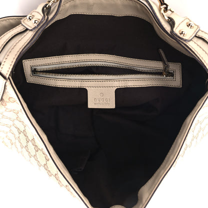 Gucci Monogram Medium Wave Hobo Cream 5 of 13