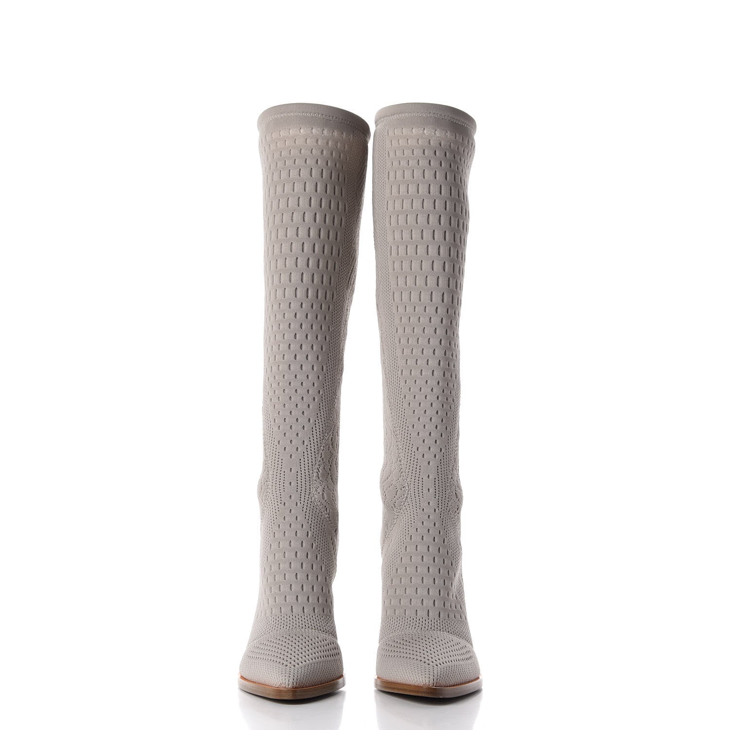 Fendi Technical 3D Mesh FFrame Tall Boots 39 Folk 3 of 10