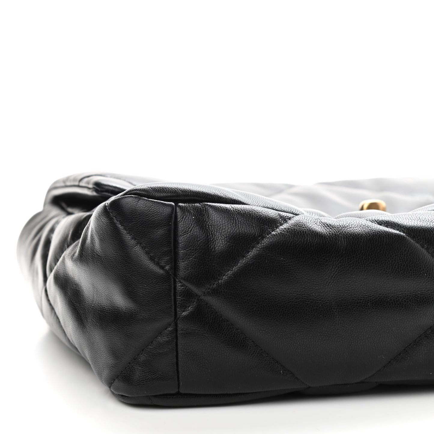 Lambskin Quilted Large Chanel 19 Flap Black