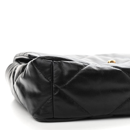 Chanel Lambskin Quilted Large Chanel 19 Flap Black 8 of 9