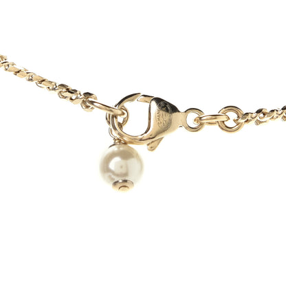 Chanel Crystal CC Pearl Necklace Gold 4 of 4