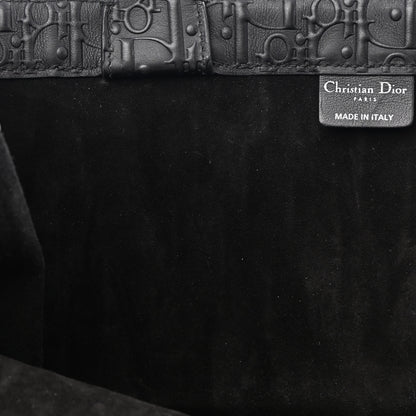 Christian Dior Oblique Calfskin Embossed Large Book Tote Black 12 of 17
