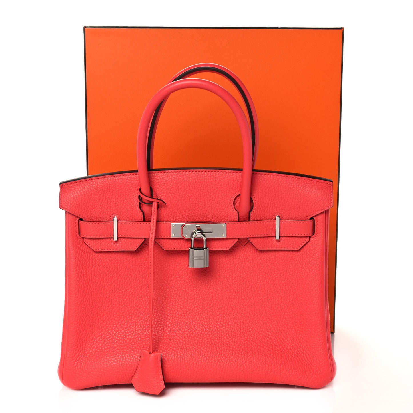 Togo Verso Birkin 30 Rose Texas Orange