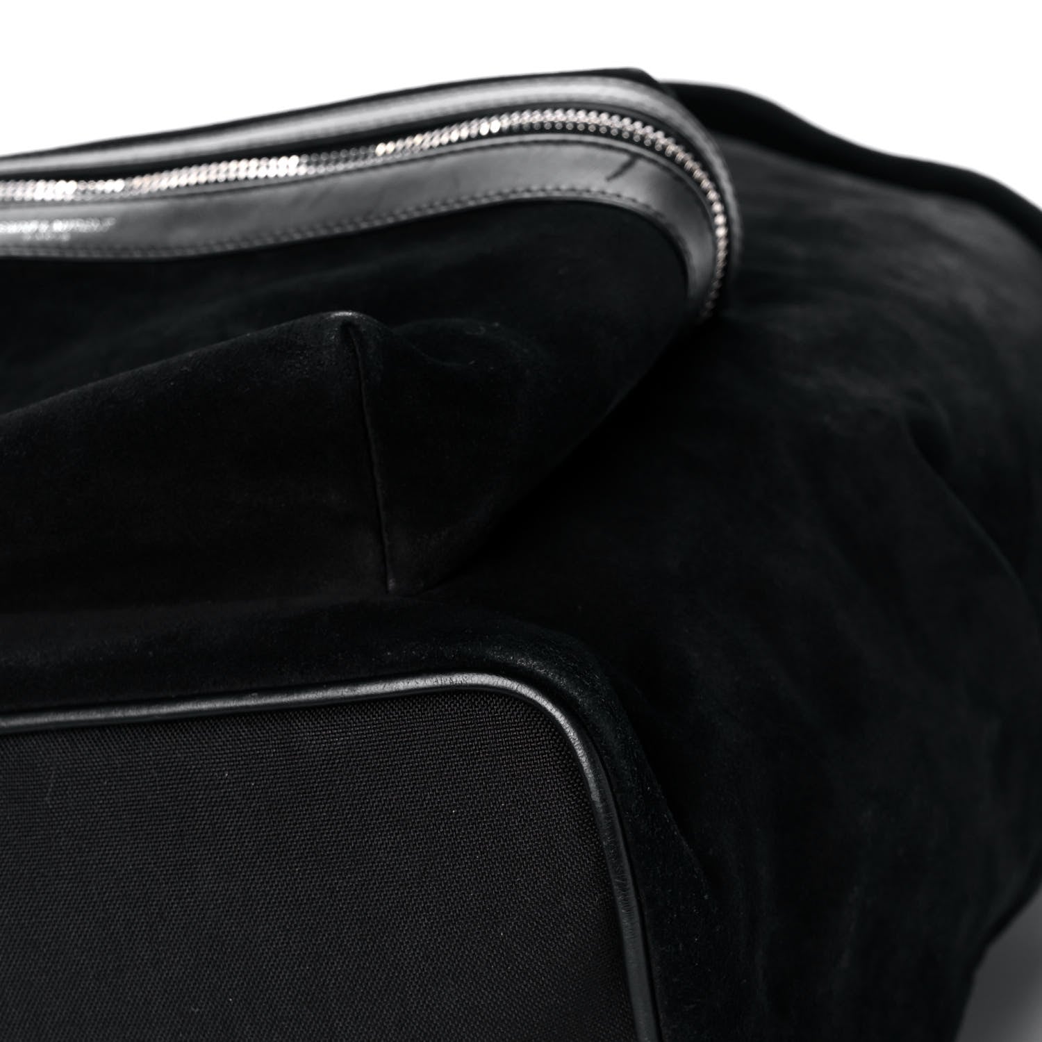 Saint Laurent Suede City Backpack Black 11 of 19