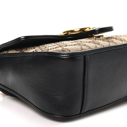 Gucci Monogram Azalea Calfskin Matelasse Diagonal Mini GG Marmont Top Handle Shoulder Bag Beige Ebony Black 9 of 10