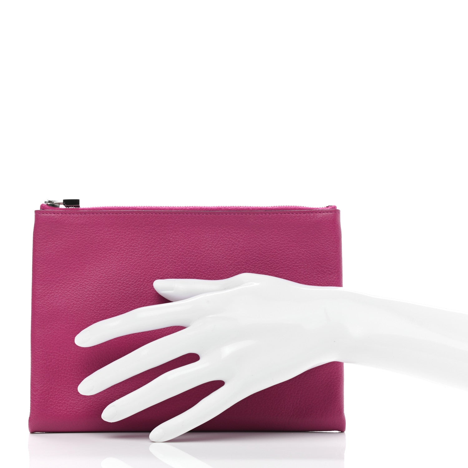 Hermes Evercolor Atout Pouch Rose Pourpre Bleu Saphir 2 of 10