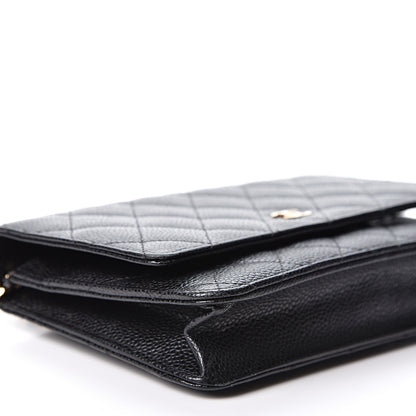 Chanel Caviar Quilted Wallet On Chain WOC Black 4 of 9