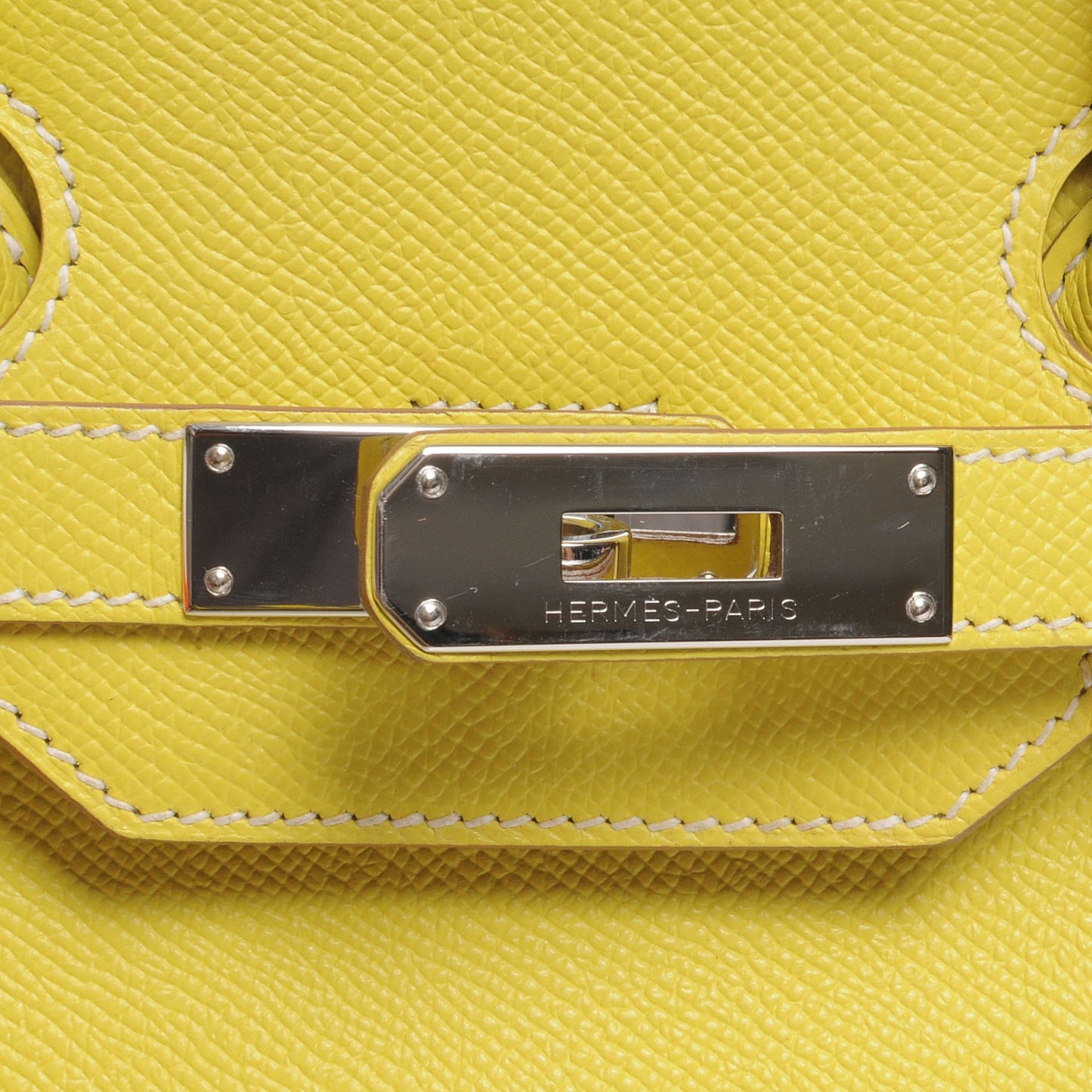 Epsom Candy Birkin 35 Lime and Gris Perle