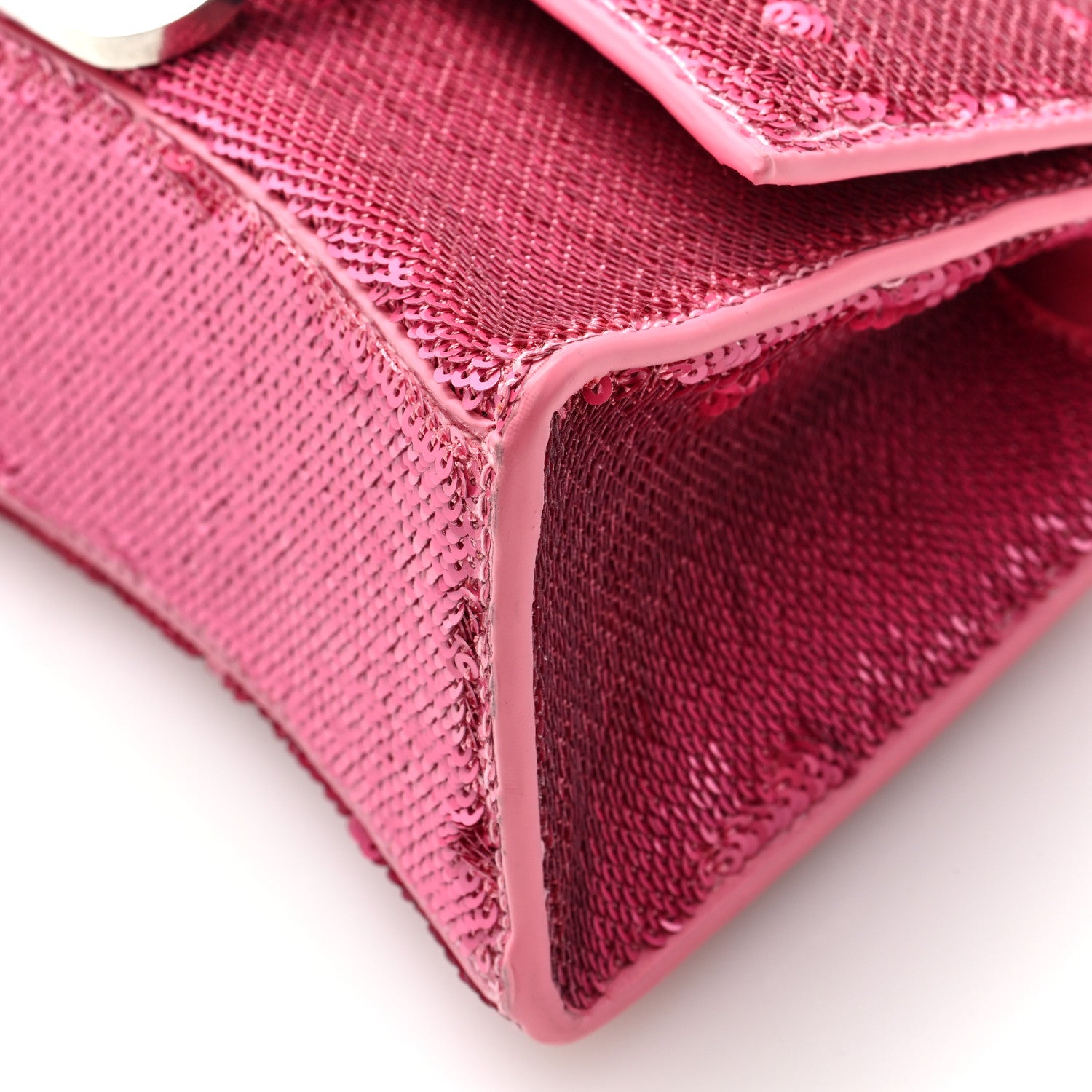 Balenciaga Sequin Hourglass Top Handle Bag XS Pink 10 of 10