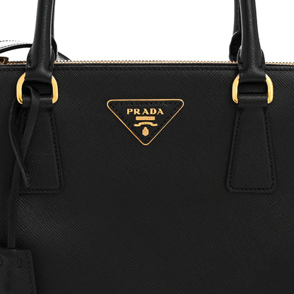 Prada Saffiano Lux Large Galleria Double Zip Tote Black 8 of 13