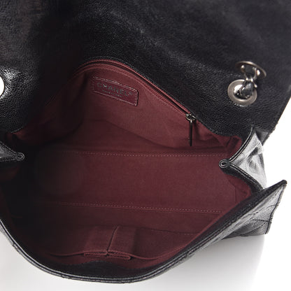 Chanel Crumpled Grained Calfskin Jumbo CC Crave Flap Black 4 of 9
