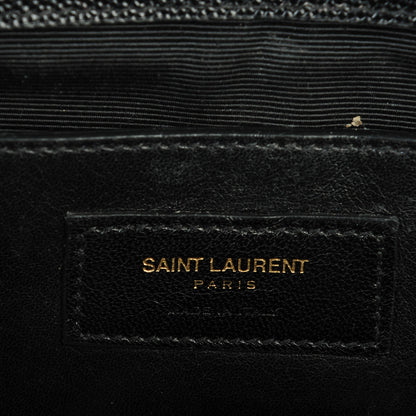 Saint Laurent Grain De Poudre Classic Monogram Clutch Black 6 of 7