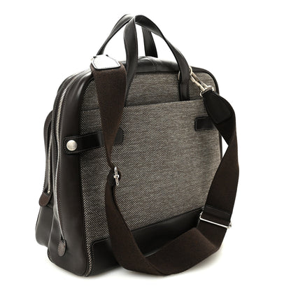 Hermes Toile Trousse Caleche Express Travel Cacao 3 of 10
