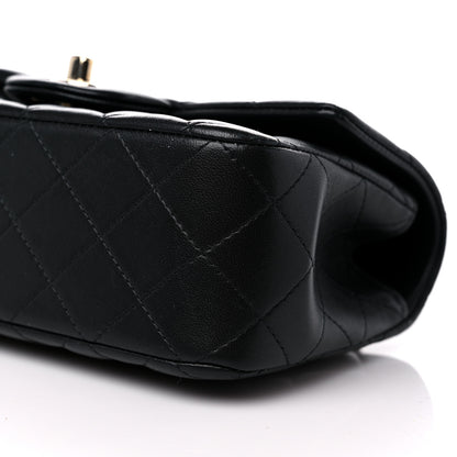 Chanel Lambskin Quilted Mini Top Handle Rectangular Flap Black 9 of 10