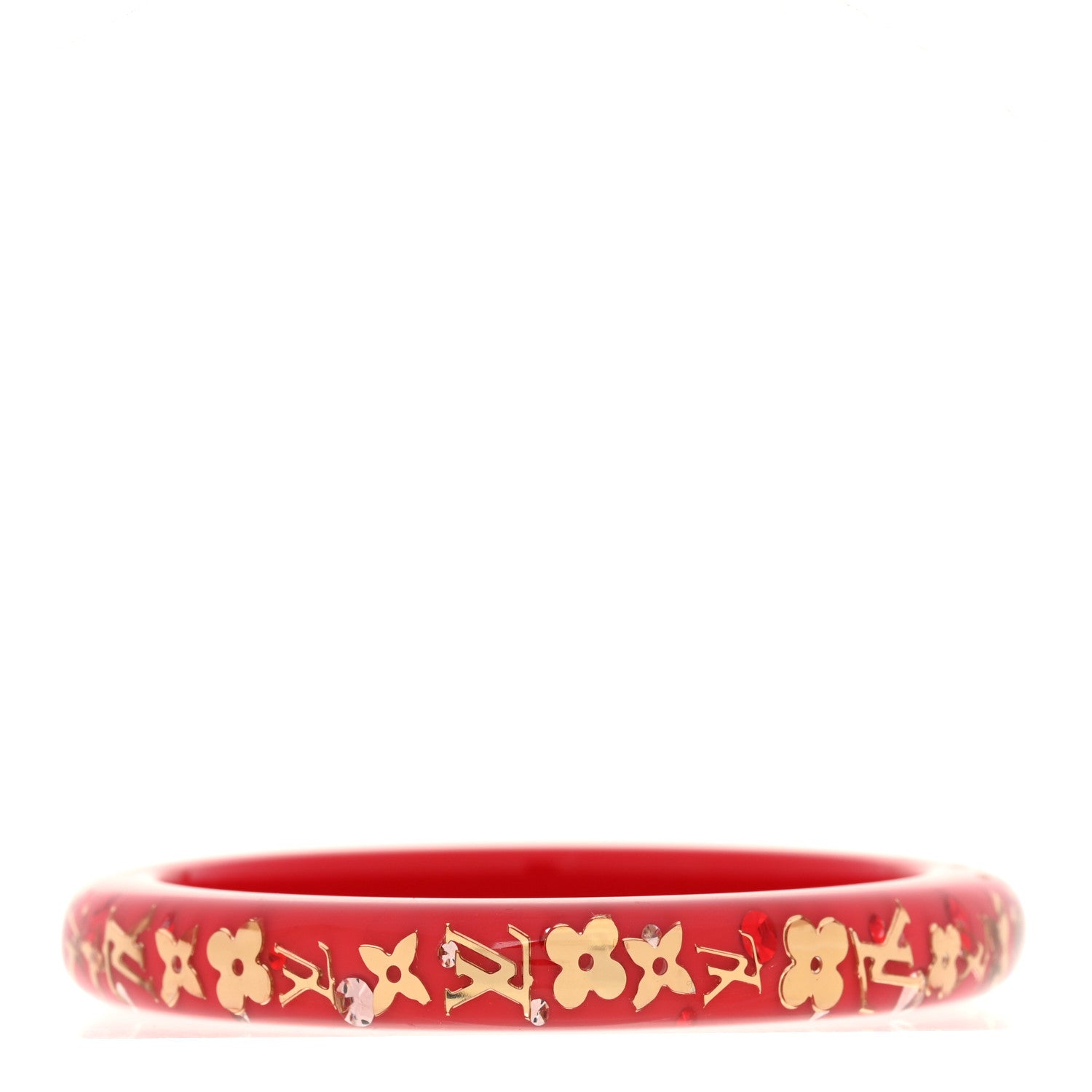 Louis Vuitton Resin Swarovski Small Inclusion Bracelet Rose Pop 1 of 4