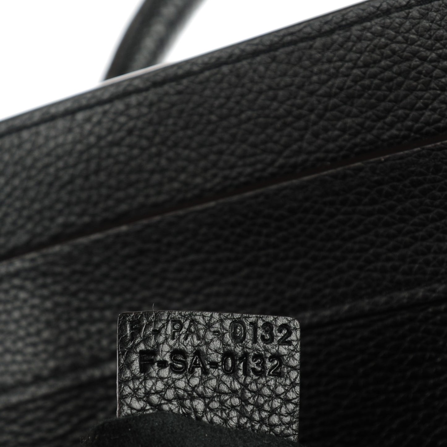 Drummed Calfskin Mini Luggage Black