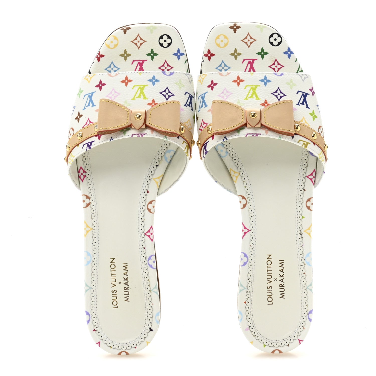 Louis Vuitton LV X TM Monogram Multicolor 6AM Flat Mule Sandals 38