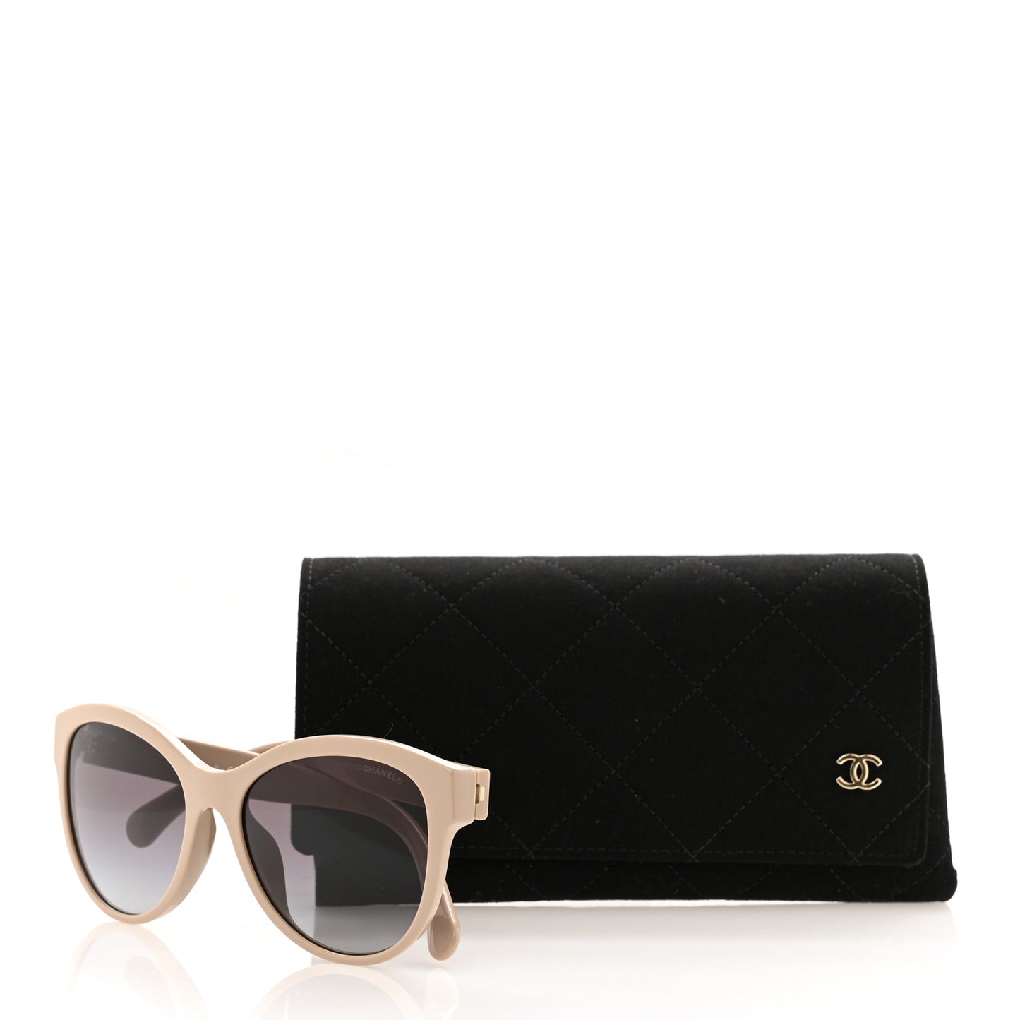 Acetate Pantos Logo Sunglasses 5458-A Beige