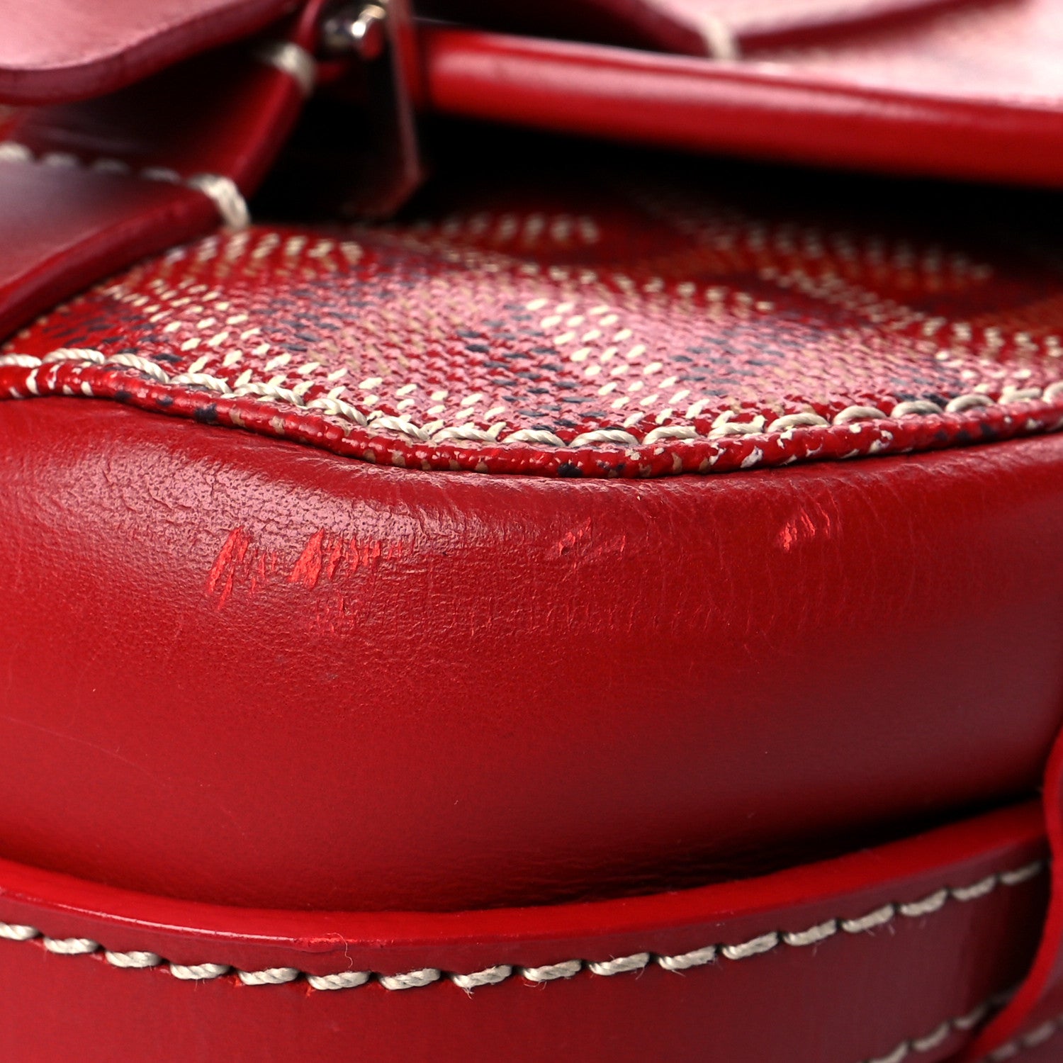 Goyard Goyardine Belvedere PM Messenger Bag Red 9 of 9