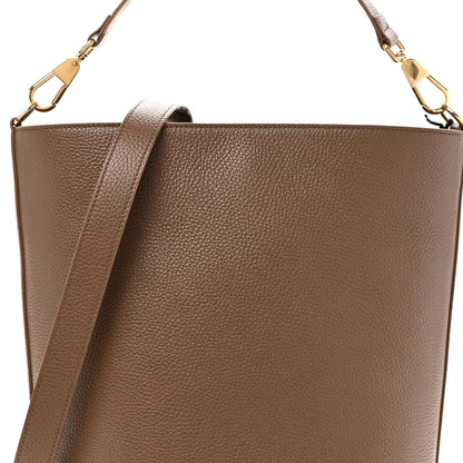 Burberry Calfskin Medium Bucket Bag Earth 7 of 9
