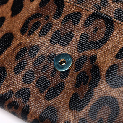 Dolce & Gabbana Dauphine Leopard Print Wallet On Chain Black 10 of 12