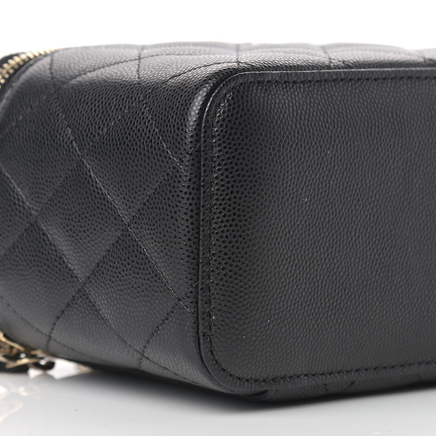 Chanel Caviar Quilted Small Vanity Case With Chain Black 8 of 10