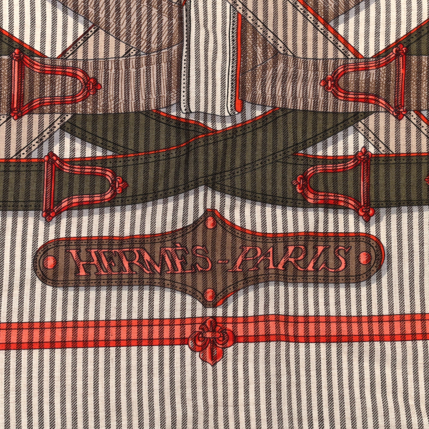 Hermes Cashmere Silk Cavalcadour Shawl 140 2 of 5