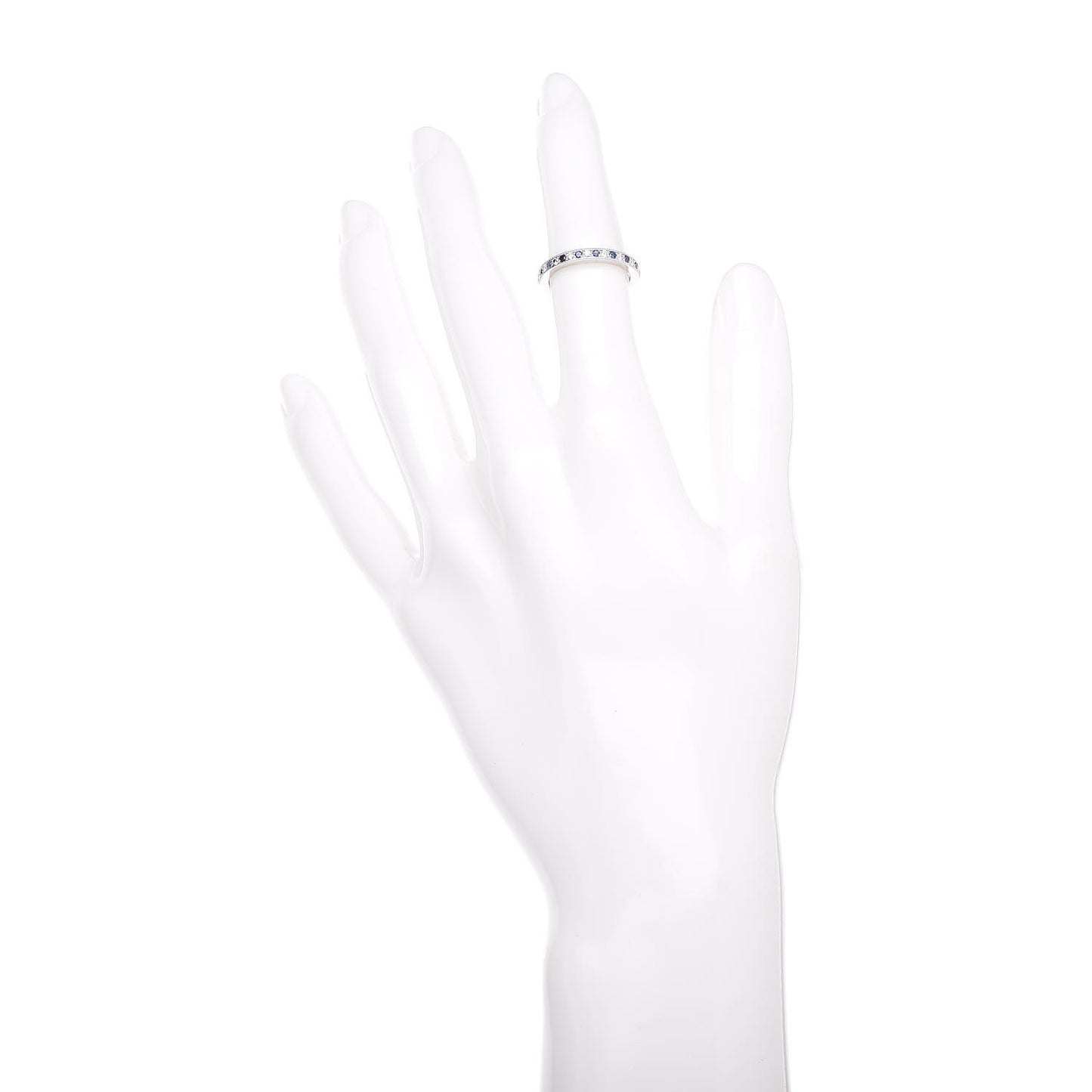 Platinum Diamond Blue Sapphire Legacy Ring 47 4