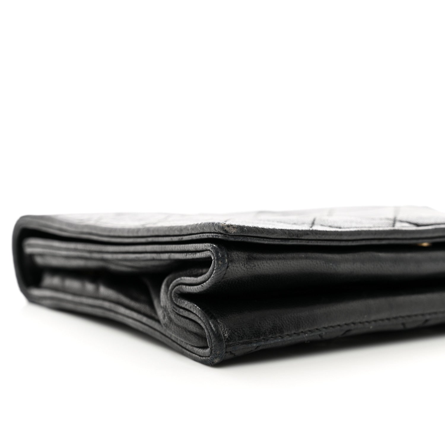 Chanel Lambskin Quilted CC Small Single Flap Black 9 of 13