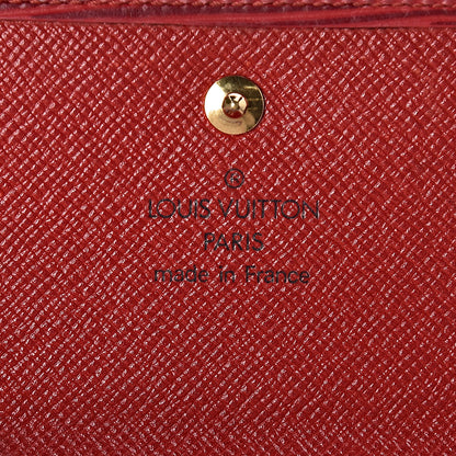 Louis Vuitton Epi Elise Wallet Castillan Red 6 of 6