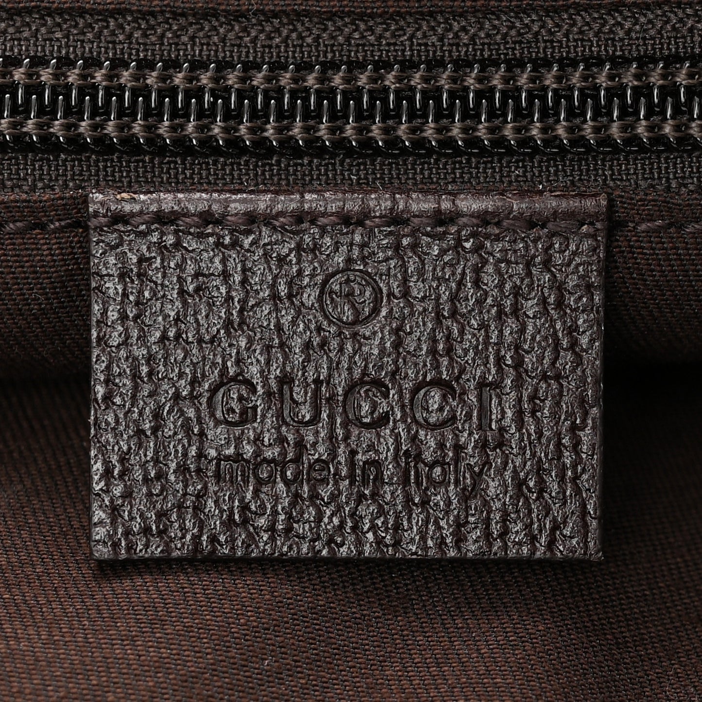 Monogram Web Medium Half Moon Hobo Dark Brown