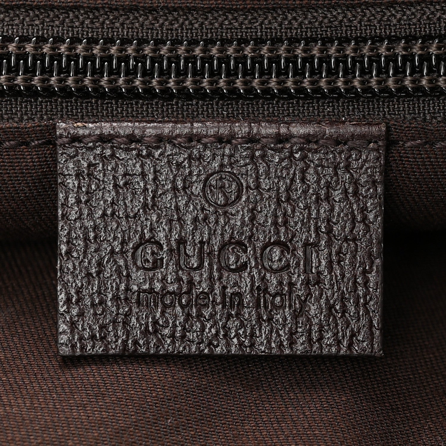 Gucci Monogram Web Medium Half Moon Hobo Dark Brown 6 of 10