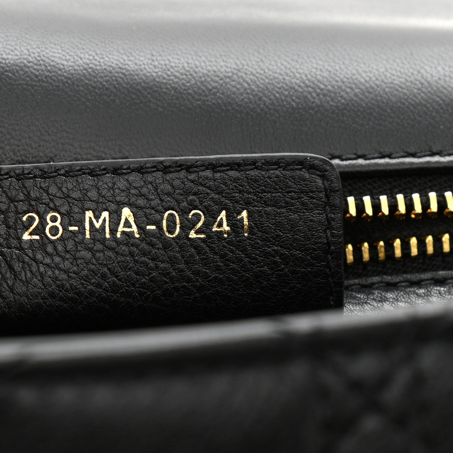 Grained Calfskin Cannage Large Caro Bag Black