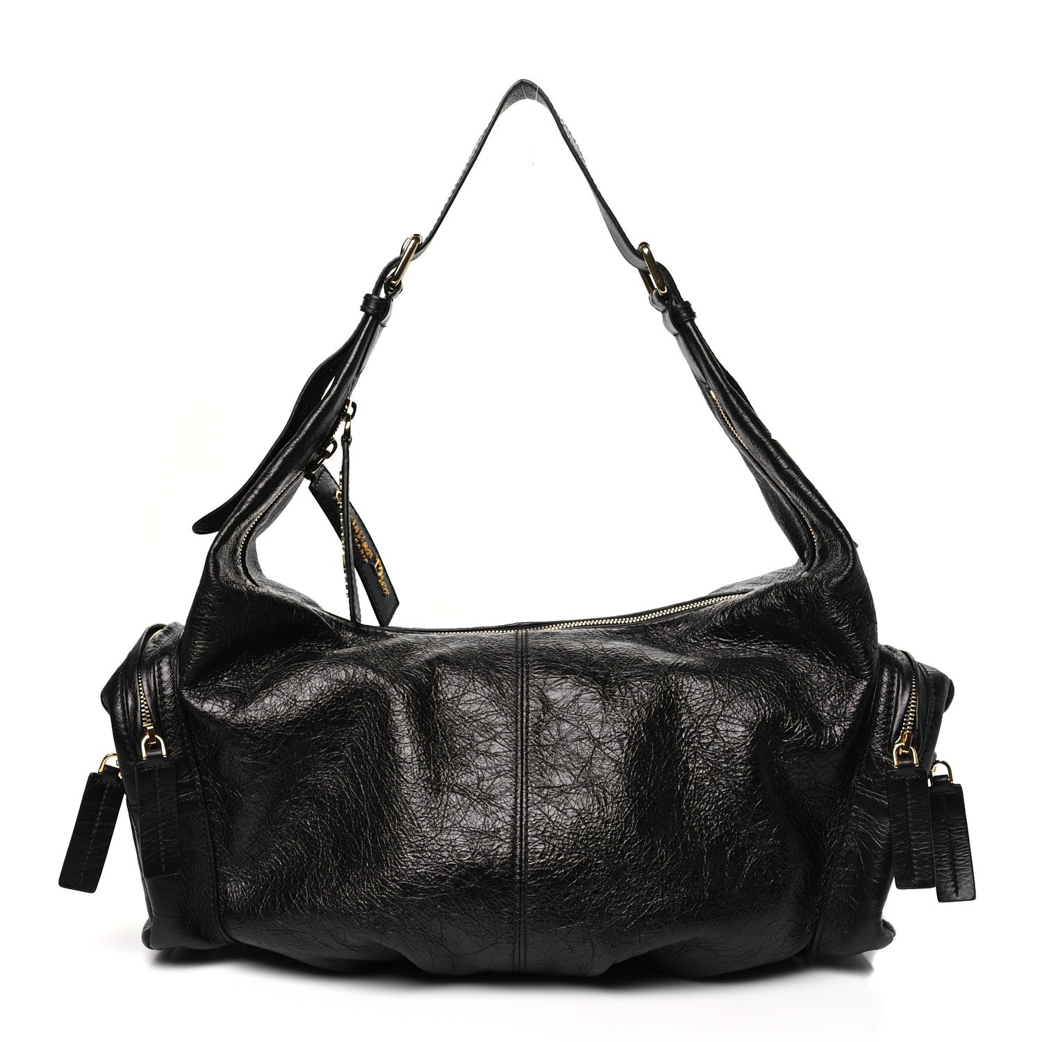 Christian Dior Crinkled Calfskin Large Grand Tour Multipocket Bag Black 1 of 11