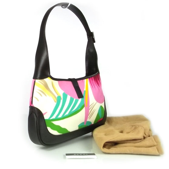 Gucci Canvas Floral Jackie O Hobo 3 of 8