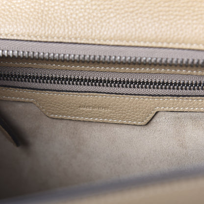 Celine Drummed Calfskin Micro Luggage Dune 6 of 9
